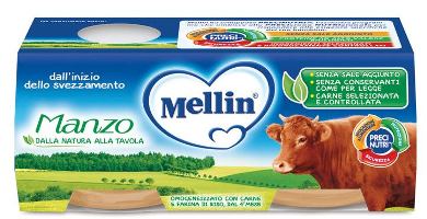 MELLIN OMOGENEIZZATO MANZO 2 X 80 G - farmagiri