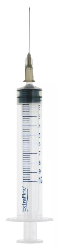 SIRINGA EXTRAFINE IPODERMICA 10 ML AGO 12 GAUGE 22 - farmagiri