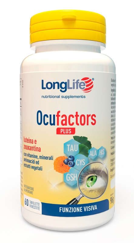 LONGLIFE OCUFACTORS PLUS 60 TAVOLETTE RIVESTITE - farmagiri