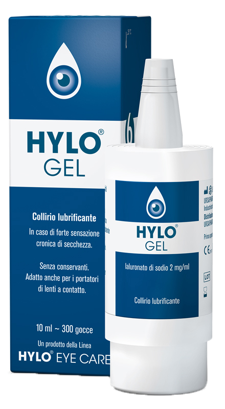 HYLO-GEL COLLIRIO LUBRIFICANTE ACIDO IALURONICO 0,2% 10 ML - farmagiri
