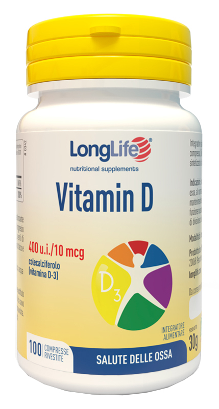 LONGLIFE VITAMIN D 400UI 100 COMPRESSE RIVESTITE - farmagiri