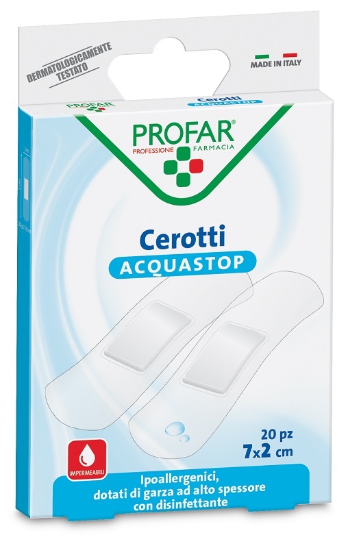 CEROTTO ACQUASTOP MEDI 7X2 CM PROFAR 20 PEZZI - farmagiri