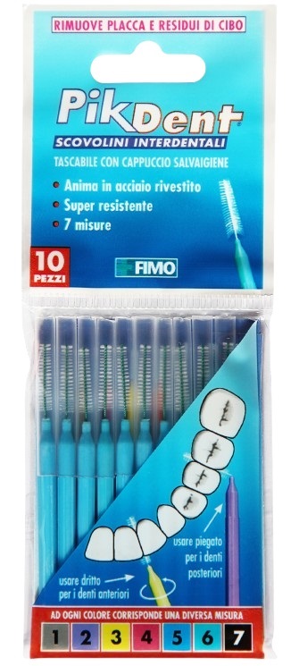 PIKDENT STUZZICOLINO 5 AZZURRO 10 PEZZI - farmagiri