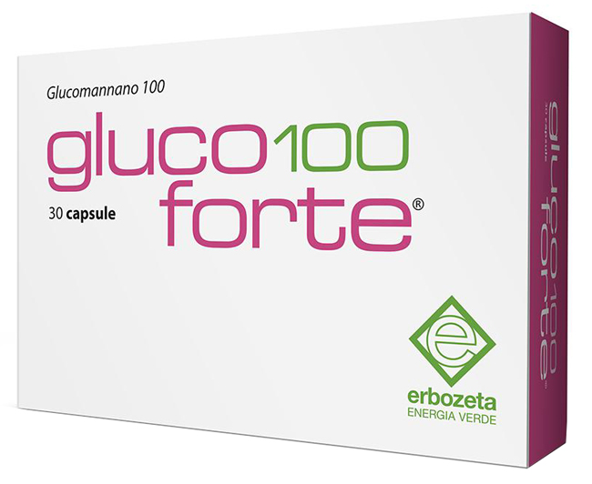GLUCO 100 FORTE GLUCOMANNANO 100 30 CAPSULE DA 900 MG - farmagiri