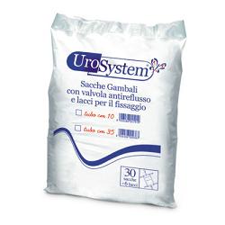 SACCA DI DRENAGGIO DA GAMBA PER INCONTINENZA UROSYSTEM TUBO 10 CM 30 PEZZI - farmagiri