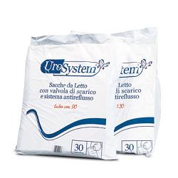 SACCA DI DRENAGGIO DA LETTO PER INCONTINENZA UROSYSTEM TUBO 130 CM CON SCARICO 30 PEZZI - farmagiri