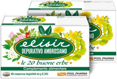 ELISIR DEPURATIVO AMBROSIANO 80 COMPRESSE 21,20 G - farmagiri