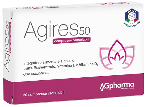 AGIRES 50 30 COMPRESSE OROSOLUBILI SCATOLA 5,4 G - farmagiri