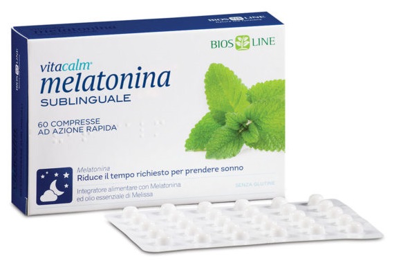 BIOS LINE VITACALM MELATONINA SUBLINGUALE 60 COMPRESSE 1 MG - farmagiri