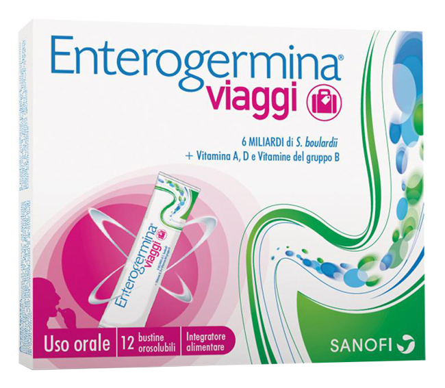 ENTEROGERMINA VIAGGI 12 BUSTINE OROSOLUBILI CONFEZIONE STANDARD - farmagiri