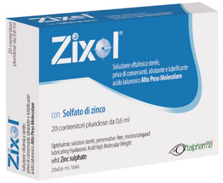 GOCCE OCULARI ZIXOL 20 FLACONCINI 0,6 ML - farmagiri