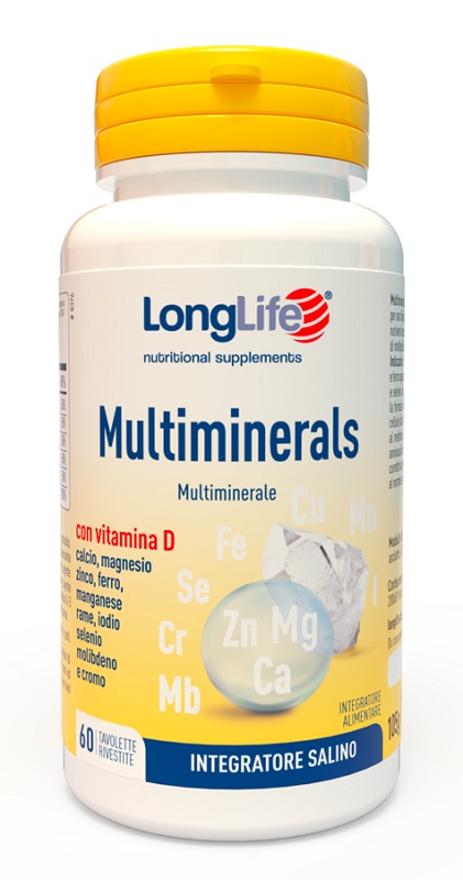 LONGLIFE MULTIMINERALS 60 TAVOLETTE RIVESTITE - farmagiri