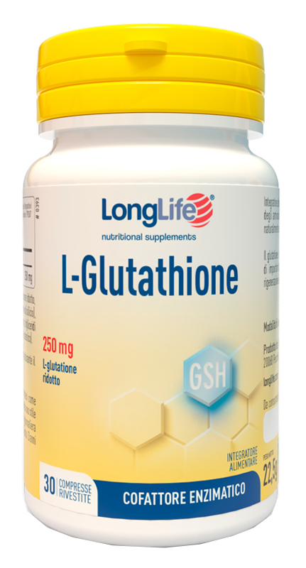 LONGLIFE L-GLUTATHIONE 250 MG 30 COMPRESSE - farmagiri