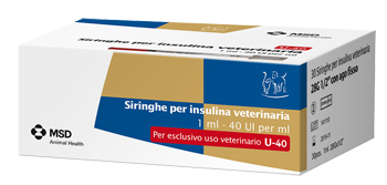 SIRINGA INSULINA USO VETERINARIO MSD-AH 30 SIRINGHE 40 UI/ML - farmagiri