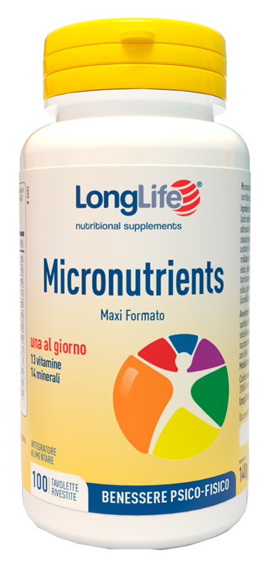 LONGLIFE MICRONUTRIENTS 100 TAVOLETTE RIVESTITE - farmagiri