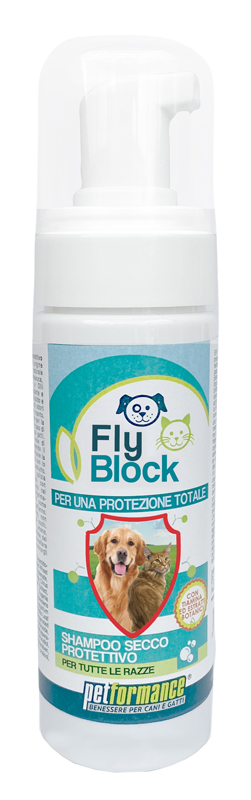 PETFORMANCE FLYBLOCK SHAMPOO SECCO CANI/GATTI 150 ML - farmagiri