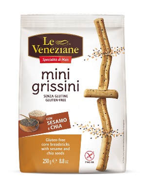 LE VENEZIANE MINI GRISSINI SESAMO E CHIA 250 G - farmagiri