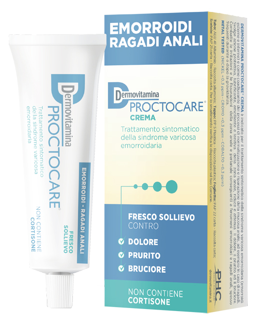DERMOVITAMINA PROCTOCARE CREMA EMORROIDI RAGADI ANALI 30 ML CON CANNULA - farmagiri