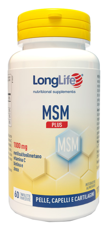 LONGLIFE MSM PLUS 60 TAVOLETTE RIVESTITE DA 1,85 G - farmagiri