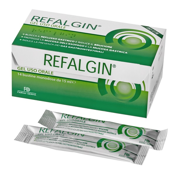 REFALGIN GEL OROSOLUBILE ANTIREFLUSSO 14 BUSTINE 15 ML - farmagiri