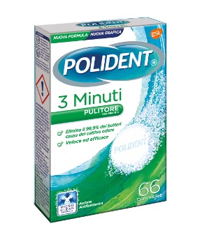 POLIDENT 3 MINUTI 66 COMPRESSE - farmagiri