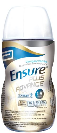 ENSURE PLUS ADVANCE VANIGLIA 4 BOTTIGLIE DA 220 ML - farmagiri