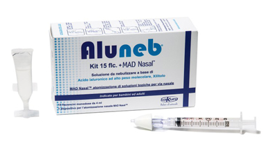 ALUNEB KIT SOLUZIONE ISOTONICA 15 FLACONCINI DA 4 ML + MAD NASAL ATOMIZZATORE - farmagiri