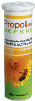 PROPOLI MIX DEFEND 10 COMPRESSE EFFERVESCENTI GUSTO ARANCIA - farmagiri