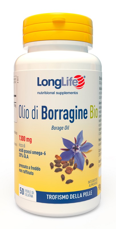 LONGLIFE OLIO BORRAGINE BIO 50 PERLE IN GELATINA - farmagiri