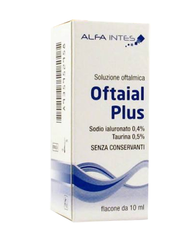 SOLUZIONE OFTALMICA OFTAIAL PLUS ACIDO IALURONICO 0,4% E TAURINA 10ML - farmagiri
