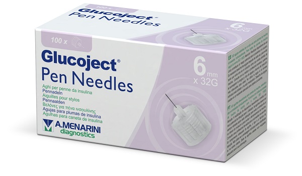 AGO PER PENNA DA INSULINA GLUCOJECT 6 MM GAUGE 32 100 PEZZI - farmagiri