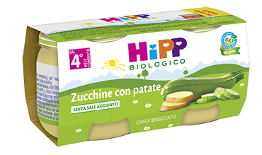 HIPP BIO HIPP BIO OMOGENEIZZATO ZUCCHINE CON PATATE 2X80 G - farmagiri