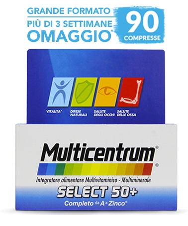 MULTICENTRUM SELECT 50+ 90 COMPRESSE - farmagiri