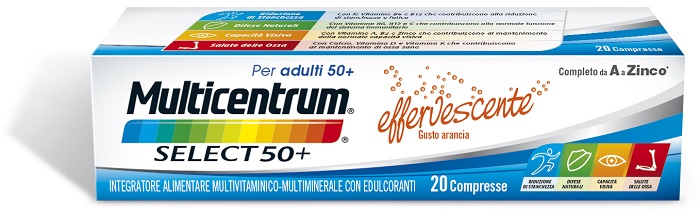 MULTICENTRUM SELECT EFFERVESCENTE 20 COMPRESSE - farmagiri