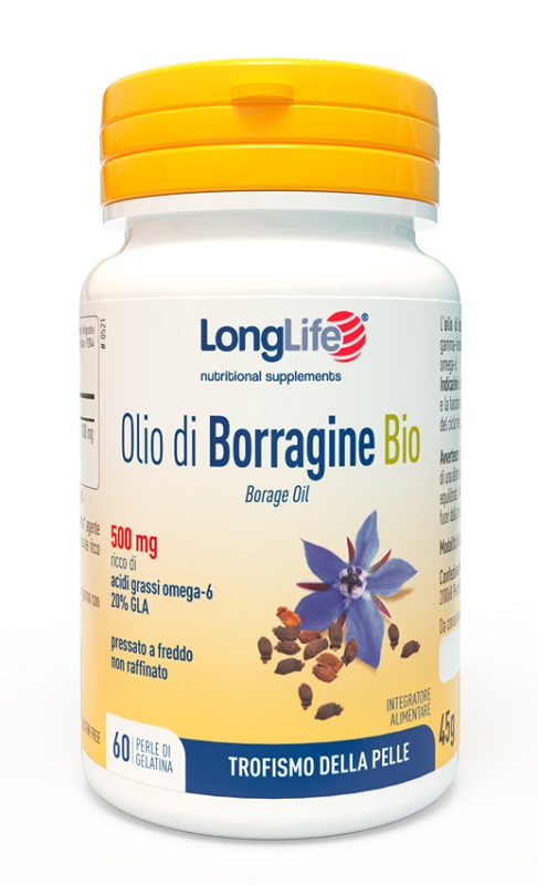 LONGLIFE OLIO BORRAGINE BIO 60 PERLE IN GELATINA - farmagiri