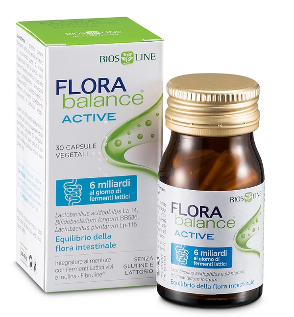 BIOSLINE FLORABALANCE ACTIVE 30 CAPSULE VEGETALI - farmagiri