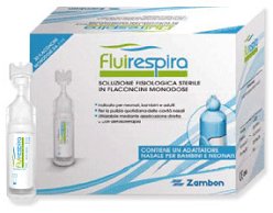 FLUIRESPIRA SOLUZIONE FISIOLOGICA STERILE 30 FLACONCINI MONODOSE DA 5ML - farmagiri