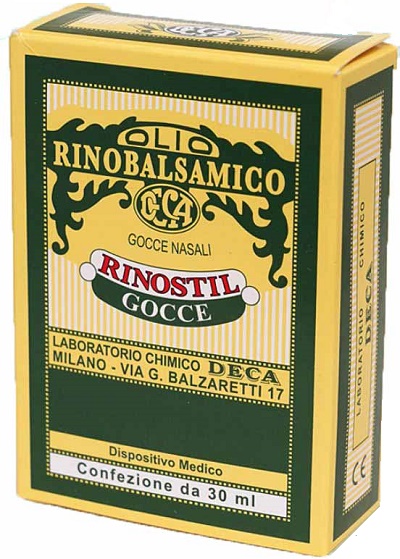 RINOSTIL GOCCE NASALI FLACONE 30ML OLIO RINOBALSAMICO PER LAPROTEZIONE DELLA MUCOSA NASALE E LA PULIZIA DELLE FOSSE NASALI - farmagiri