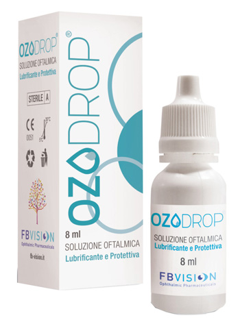 OZODROP LIPOZONEYE SOLUZIONE OFTALMICA BASE DI OLIO OZONIZZATO IN FOSFOLIPIDI 8 ML - farmagiri