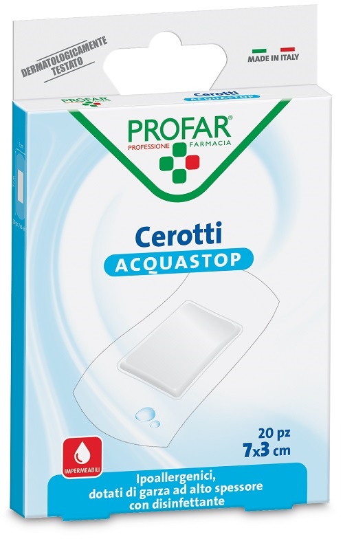 CEROTTO ACQUASTOP GRANDI 7X3 CM PROFAR 20 PEZZI - farmagiri