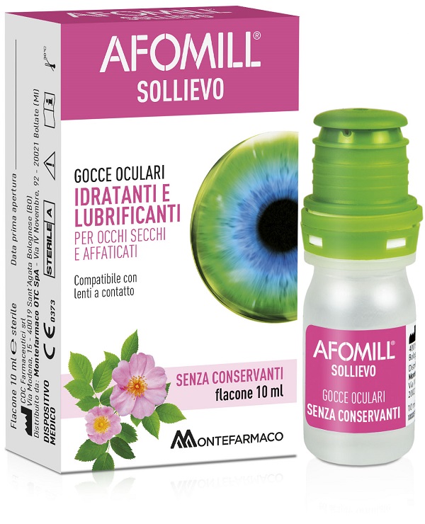 AFOMILL SOLLIEVO GOCCE OCULARI SOLLIEVO OCCHI 10 ML - farmagiri