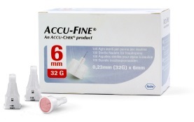 AGO PER PENNA DA INSULINA ACCU-FINE PEN NEEDLE ACCU-CHEK GAUGE 32 X 6MM 100 PEZZI - farmagiri