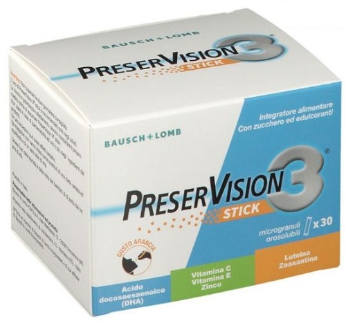PRESERVISION 3 30 STICK OROSOLUBILI DA 2 G - farmagiri