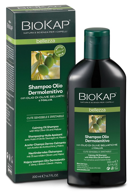 BIOKAP BELLEZZA SHAMPOO OLIO DERMOLENITIVO 200 ML BIOSLINE - farmagiri