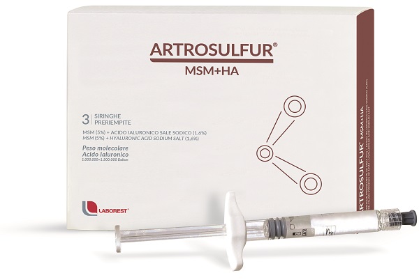 ARTROSULFUR MSM+HA SIRINGHE PRERIEMPITE INTRA-ARTICOLARI ACIDO IALURONICO 2 ML - farmagiri
