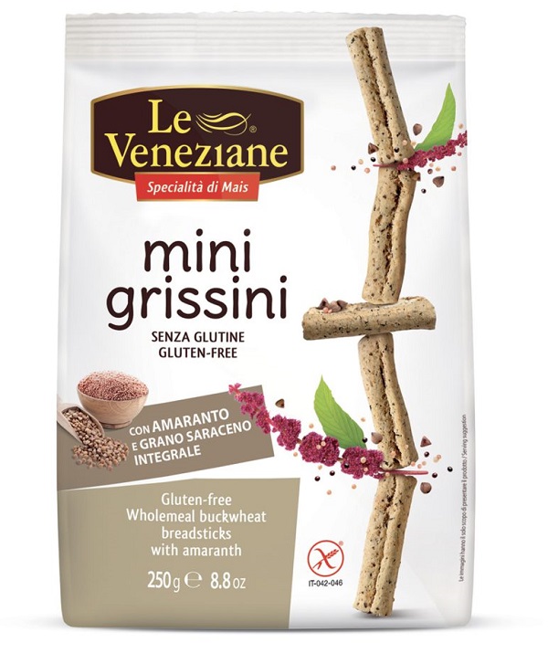 LE VENEZIANE MINIGRISSINI GRANO SARACENO INTEGRALE CON AMARANTO 250 G - farmagiri