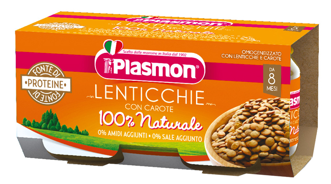 PLASMON OMOGENEIZZATO LENTICCHIE 2 X 80 G - farmagiri