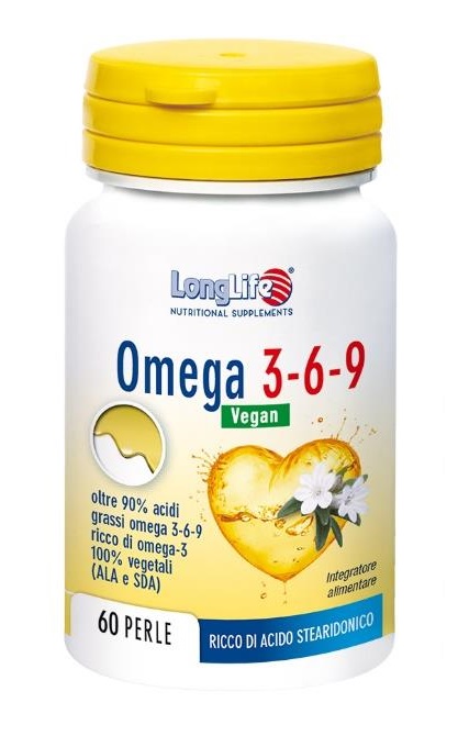 LONGLIFE OMEGA 3-6-9 VEGAN 750 MG 60 PERLE VEGETALI - farmagiri
