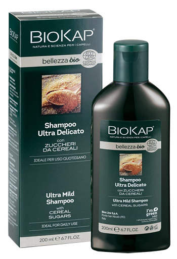BIOKAP BELLEZZA BIO SHAMPOO ULTRA DELICATO COSMOS ECOCERT 200 ML BIOSLINE - farmagiri