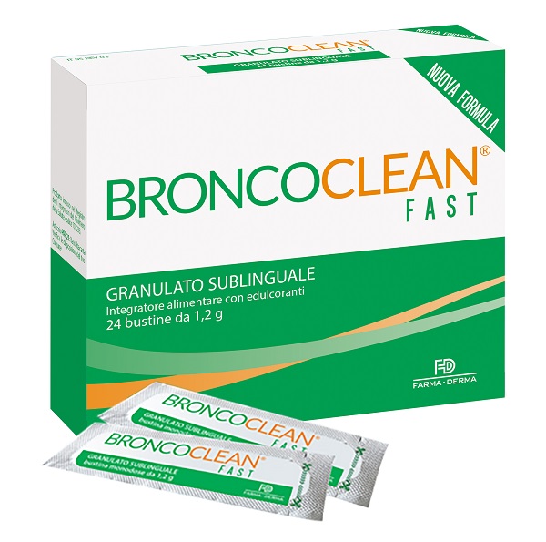 BRONCOCLEAN FAST GRANULATO SUBLINGUALE 24 BUSTINE - farmagiri